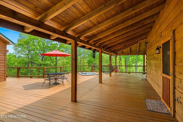 761 N Knob Creek Rd, Seymour, TN 37865 - deck with outdoor dining area