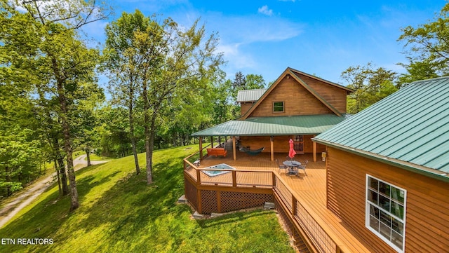761 N Knob Creek Rd, Seymour, TN 37865 - view of grassy yard featuring a deck