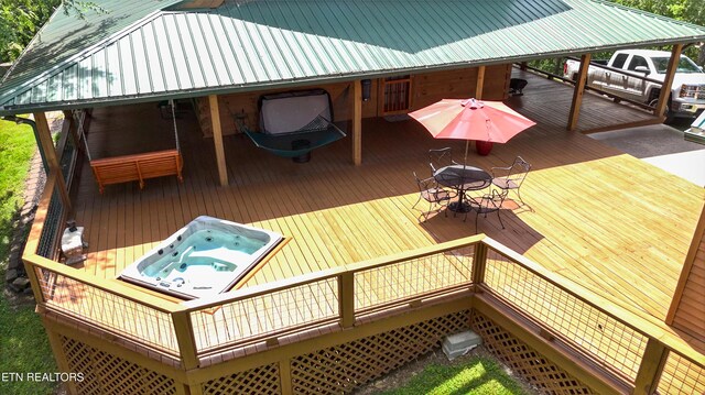 761 N Knob Creek Rd, Seymour, TN 37865 - deck with outdoor dining area