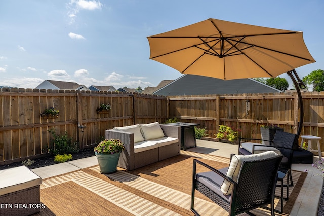 1423 Ridge Estates Dr, Athens, TN 37303 - wooden deck featuring an outdoor hangout area and a fenced backyard