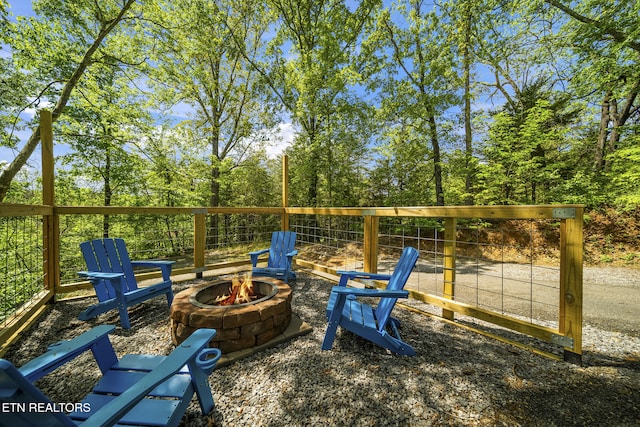 901 Sunrise Blvd, Sevierville, TN 37862 - view of yard with an outdoor fire pit