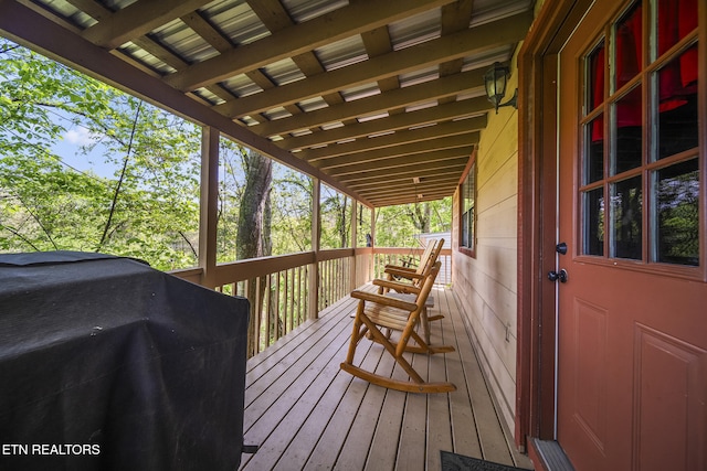 901 Sunrise Blvd, Sevierville, TN 37862 - wooden terrace featuring a grill