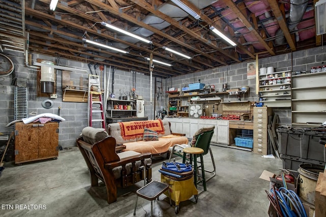 view of storage area