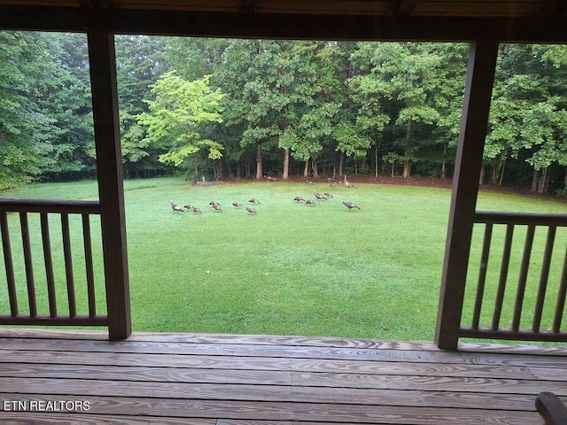 146 Sparkmantown Rd, Rock Island, TN 38581 - view of yard featuring a wooden deck