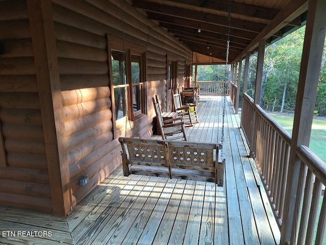 146 Sparkmantown Rd, Rock Island, TN 38581 - view of wooden terrace
