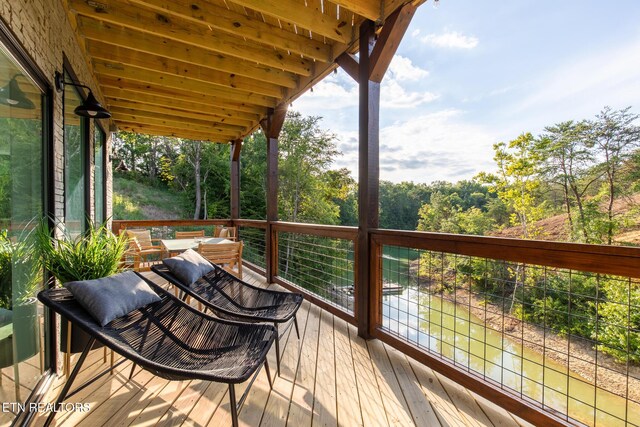 790 Pleasure Rd, Sevierville, TN 37876 - view of wooden terrace