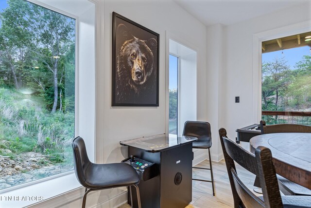 790 Pleasure Rd, Sevierville, TN 37876 - dining room featuring baseboards and light wood-style floors