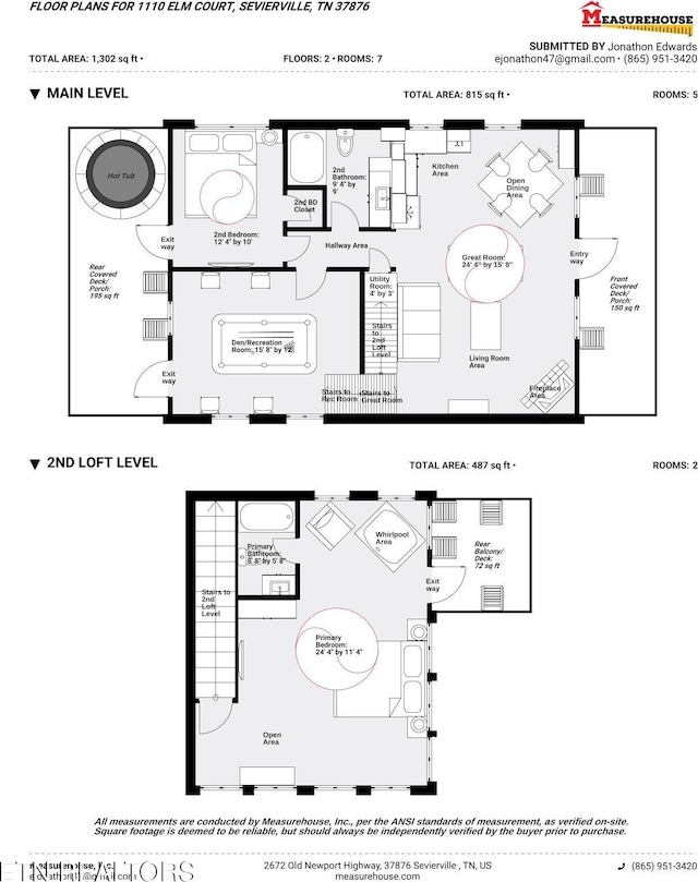 1110 Elm Ct, Sevierville, TN 37876 - floor plan