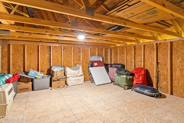view of storage room