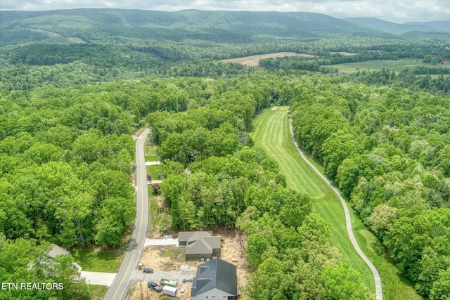 710 Westchester Dr, Crossville, TN 38558 - bird's eye view of a heavily wooded area and a mountainous background