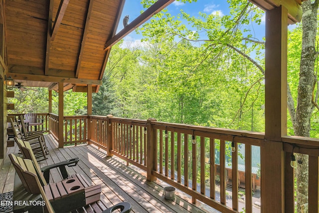 721 Poplar Falls Way, Gatlinburg, TN 37738 - view of wooden deck