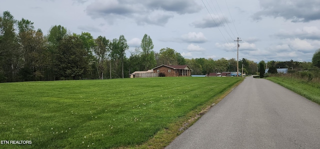 view of road