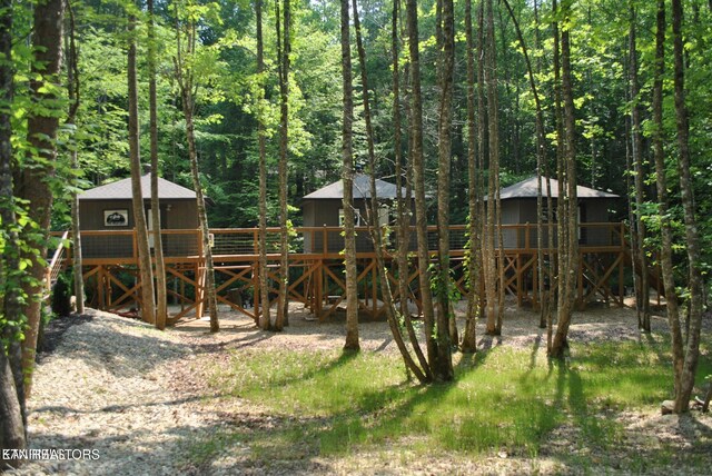 750 Caney Creek Rd, Cosby, TN 37722 - view of yard with a forest view