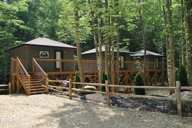 750 Caney Creek Rd, Cosby, TN 37722 - view of jungle gym featuring a wooded view and fence