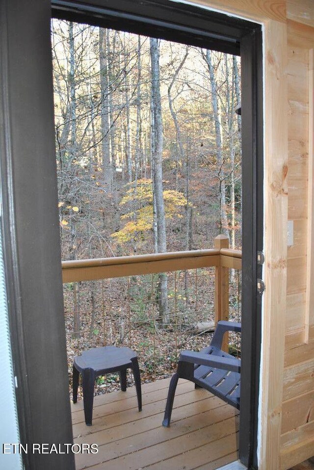 750 Caney Creek Rd, Cosby, TN 37722 - entryway with hardwood / wood-style floors