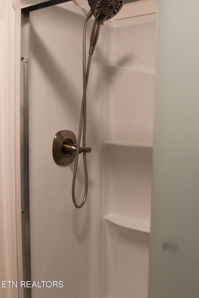 details featuring a shower