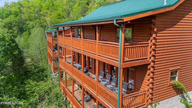 3238 Smoky Ridge Way, Sevierville, TN 37862 - deck with a wooded view