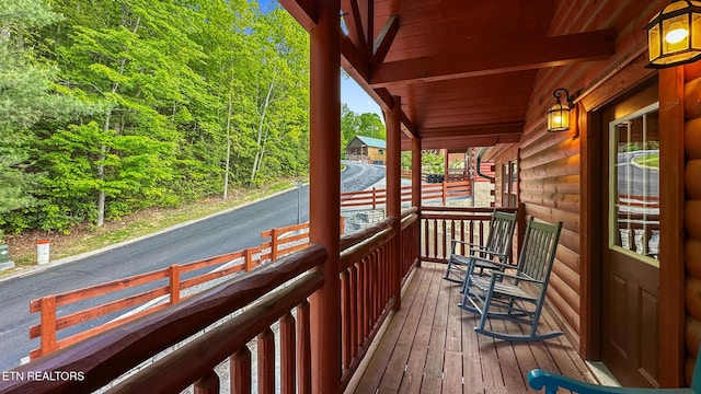 3238 Smoky Ridge Way, Sevierville, TN 37862 - view of wooden terrace