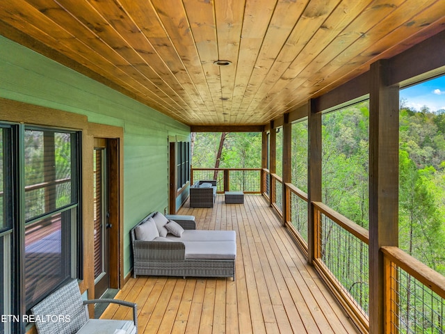 view of sunroom / solarium