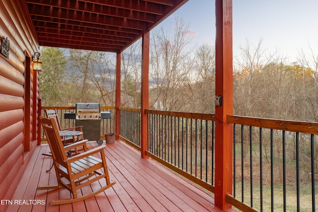 1218 Sugar Loaf Rd, Sevierville, TN 37876 - wooden deck featuring grilling area
