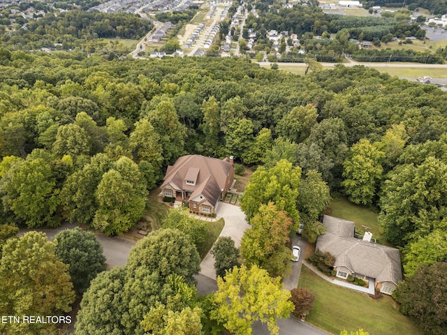 aerial view with a view of trees