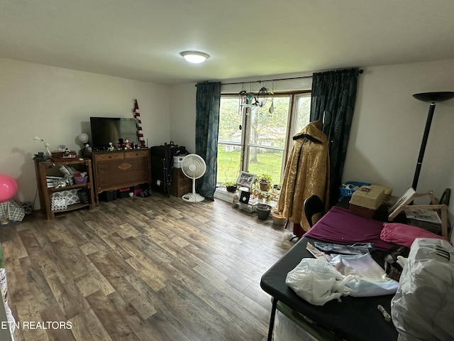 interior space featuring wood finished floors