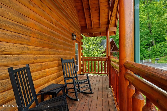 1230 Bird Nest Way, Sevierville, TN 37862 - wooden terrace with a porch