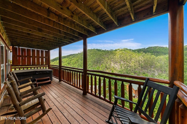 1230 Bird Nest Way, Sevierville, TN 37862 - view of wooden deck