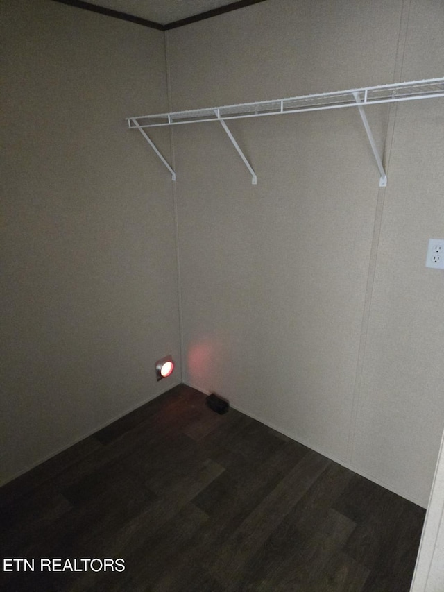 431 Mccroskey St, Englewood, TN 37329 - clothes washing area with dark wood-style floors