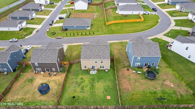 birds eye view of property featuring a residential view