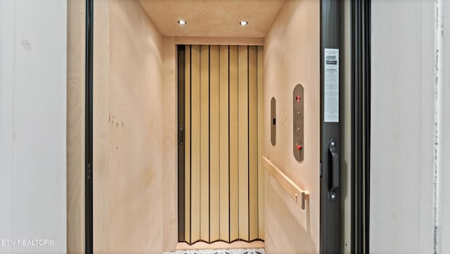 details featuring recessed lighting