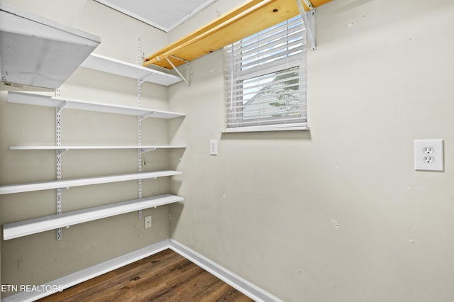 view of storage area