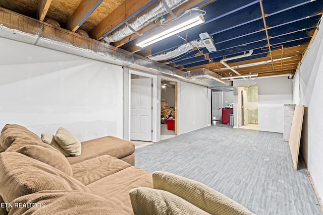 finished basement featuring wood finished floors