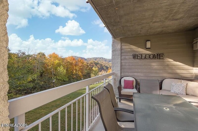 view of balcony