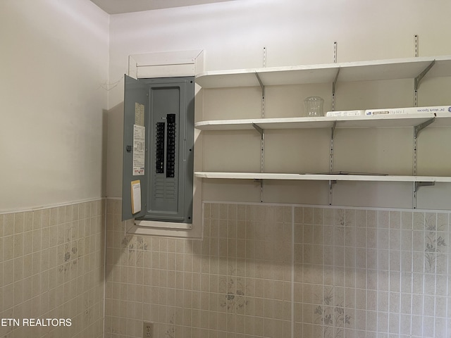utility room featuring electric panel