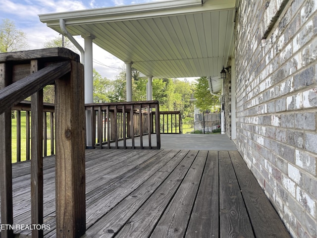 view of deck