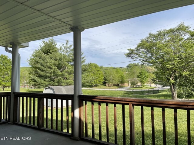 view of balcony