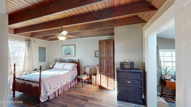 220 Lovelady Ln, Dayton, TN 37321 - bedroom with wood ceiling, wood finished floors, and beam ceiling