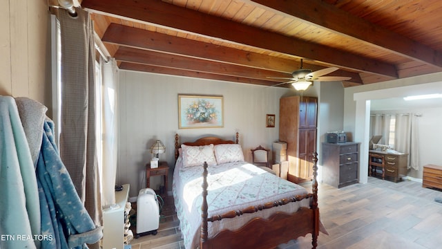 220 Lovelady Ln, Dayton, TN 37321 - bedroom with wood finished floors, wooden ceiling, and beamed ceiling