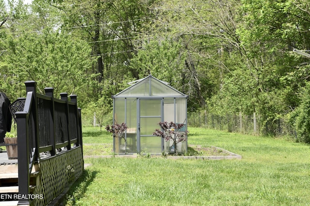 220 Lovelady Ln, Dayton, TN 37321 - view of greenhouse with a lawn and a view of trees