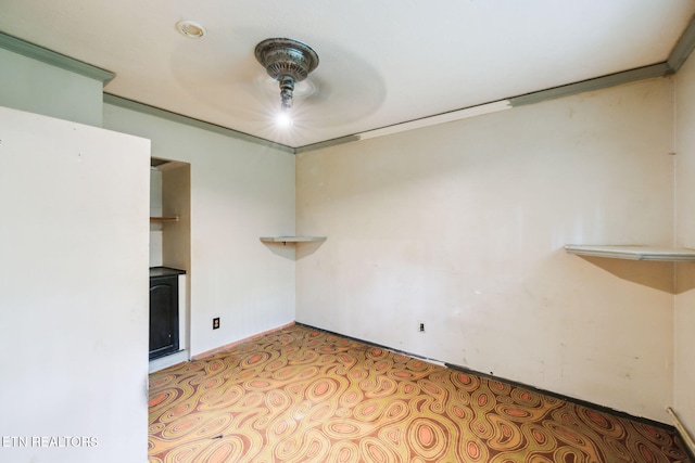 unfurnished room with light colored carpet
