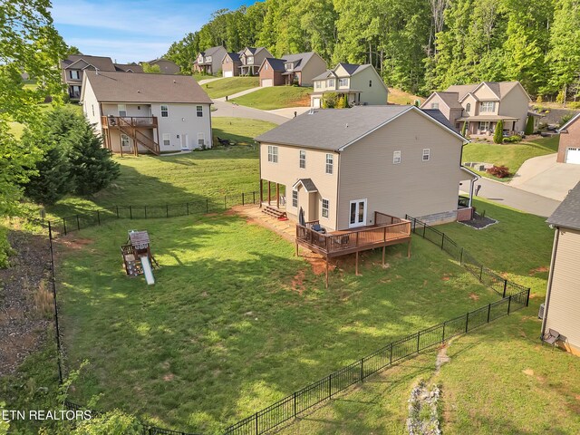 birds eye view of property featuring a residential view