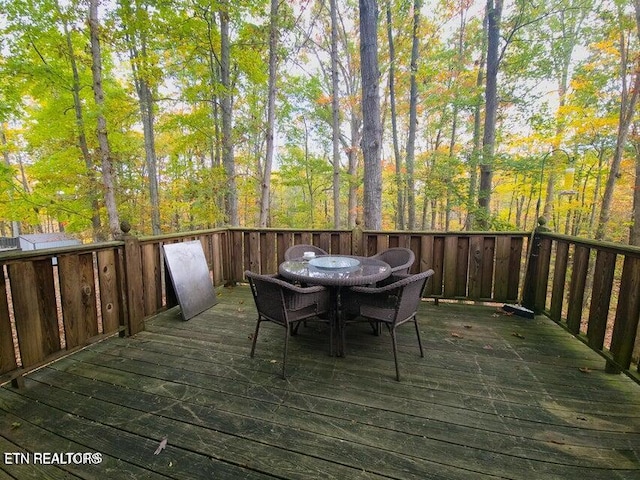 1703 Perimeter Dr, Jamestown, TN 38556 - exterior space with outdoor dining area