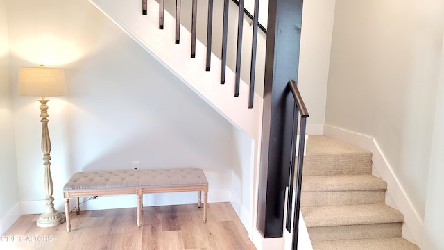 1805 Ferd Hickey Rd, Knoxville, TN 37909 - staircase featuring wood finished floors and baseboards