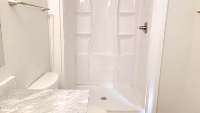 1805 Ferd Hickey Rd, Knoxville, TN 37909 - full bathroom with toilet, vanity, and a stall shower