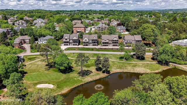 8947 Linksvue Dr, Knoxville, TN 37922 - bird's eye view with a residential view, a water view, and view of golf course