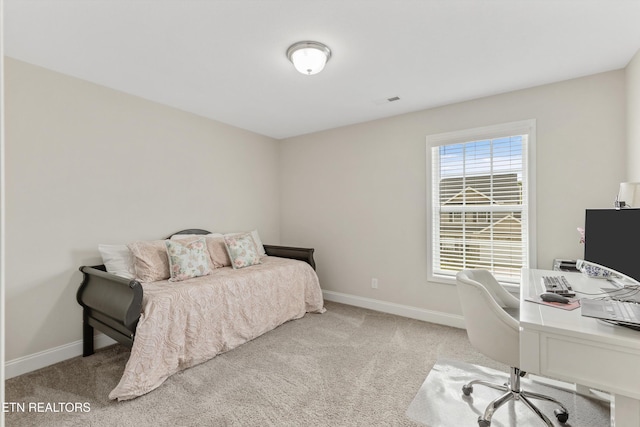 6749 Albatross Ln, Knoxville, TN 37921 - bedroom featuring baseboards, carpet floors, and a desk