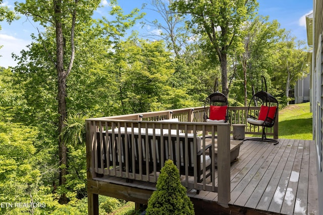 6749 Albatross Ln, Knoxville, TN 37921 - view of wooden terrace