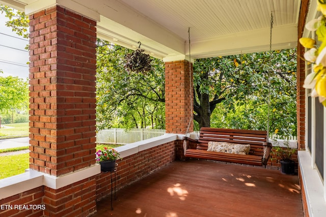 view of patio / terrace with a porch