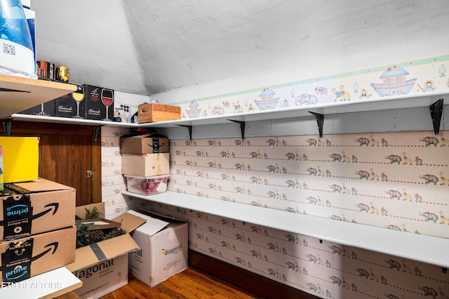 view of storage area